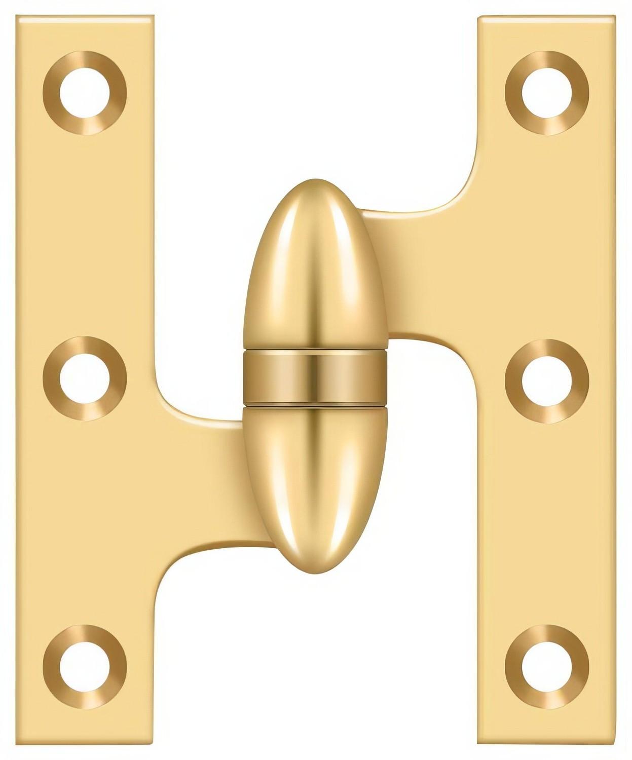 Deltana OK5032B-L 5" x 3-1/4" Left Hand Olive Knuckle Hinge with Ball Bearing