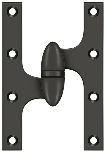 Deltana OK6040B-L 6" x 4" Left Hand Olive Knuckle Hinge with Ball Bearing.