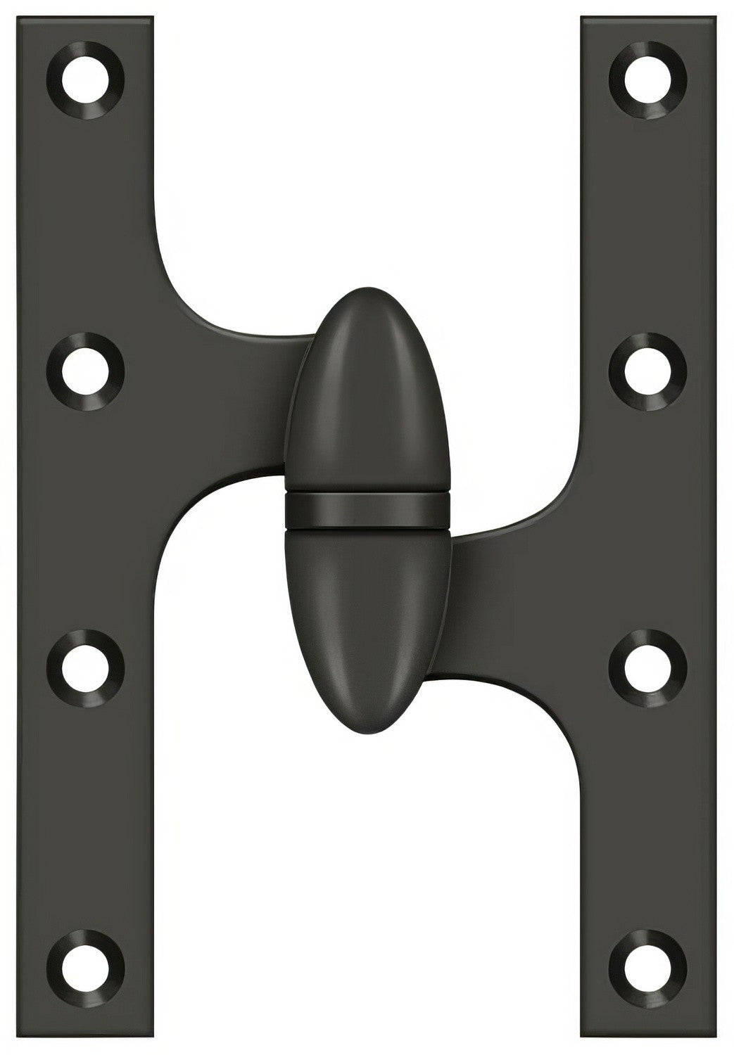 Deltana OK6040B-R 6" x 4" Right Hand Olive Knuckle Hinge with Ball Bearing.