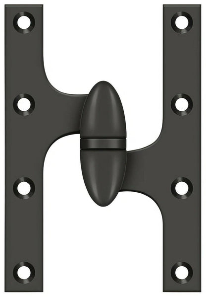 Deltana OK6040B-R 6" x 4" Right Hand Olive Knuckle Hinge with Ball Bearing