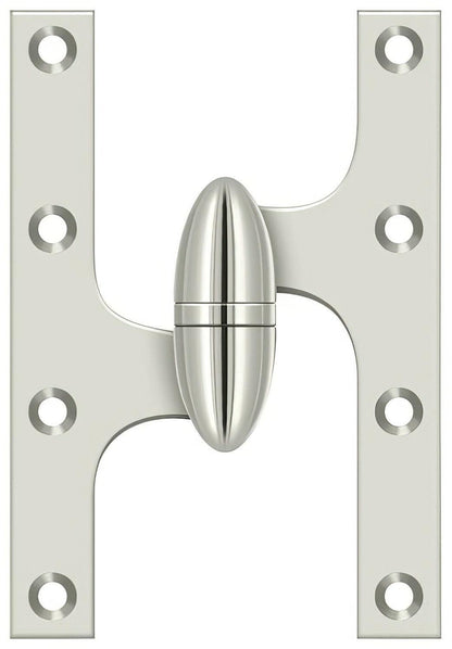 Deltana OK6040B-L 6" x 4" Left Hand Olive Knuckle Hinge with Ball Bearing