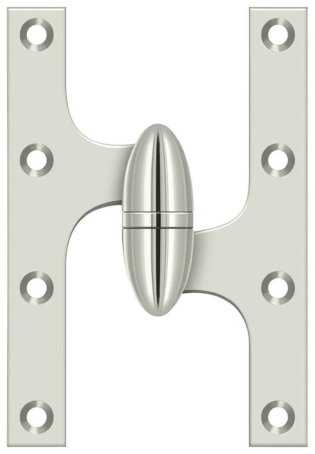 Deltana OK6040B-R 6" x 4" Right Hand Olive Knuckle Hinge with Ball Bearing