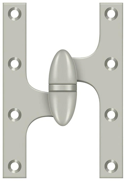 Deltana OK6040B-L 6" x 4" Left Hand Olive Knuckle Hinge with Ball Bearing