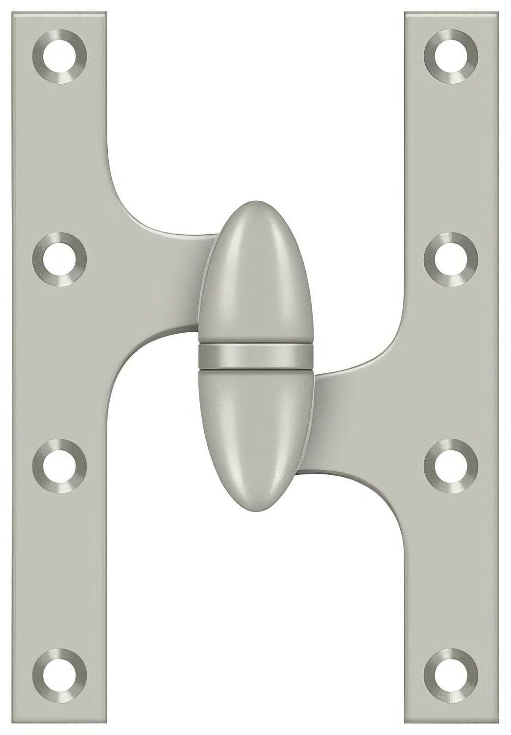 Deltana OK6040B-R 6" x 4" Right Hand Olive Knuckle Hinge with Ball Bearing