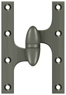 Deltana OK6040B-L 6" x 4" Left Hand Olive Knuckle Hinge with Ball Bearing.