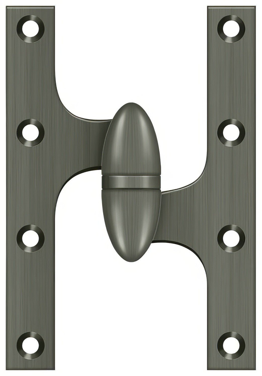 Deltana OK6040B-R 6" x 4" Right Hand Olive Knuckle Hinge with Ball Bearing.
