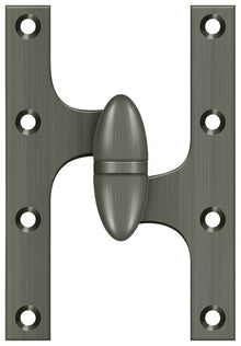 Deltana OK6040B-R 6" x 4" Right Hand Olive Knuckle Hinge with Ball Bearing.