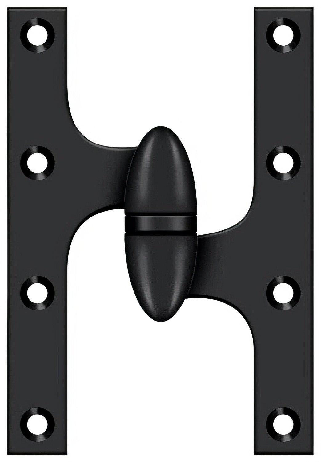 Deltana OK6040B-R 6" x 4" Right Hand Olive Knuckle Hinge with Ball Bearing