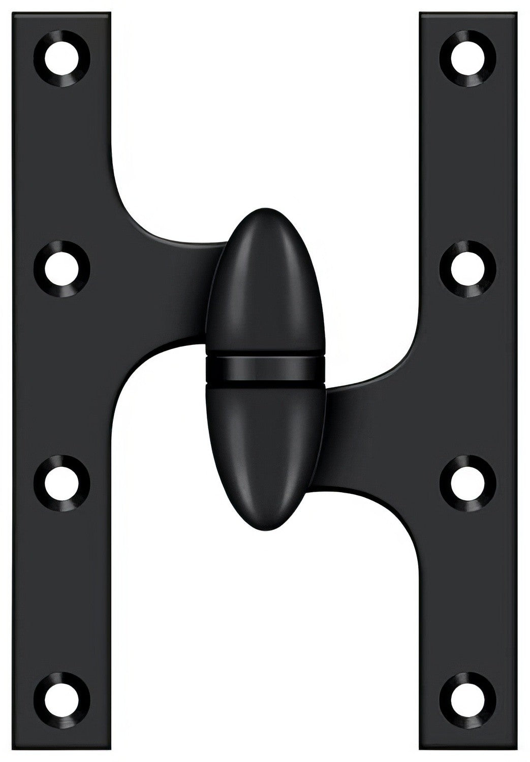 Deltana OK6040B-R 6" x 4" Right Hand Olive Knuckle Hinge with Ball Bearing.