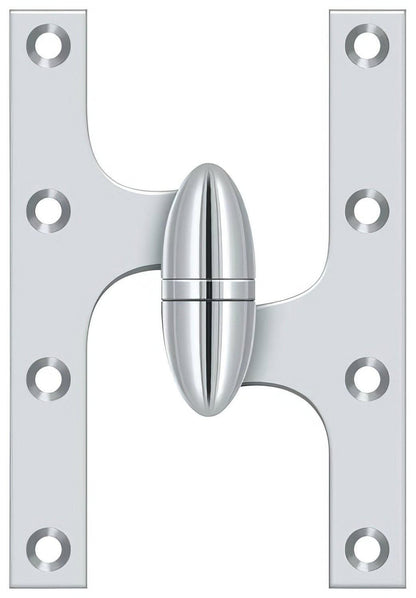 Deltana OK6040B-R 6" x 4" Right Hand Olive Knuckle Hinge with Ball Bearing