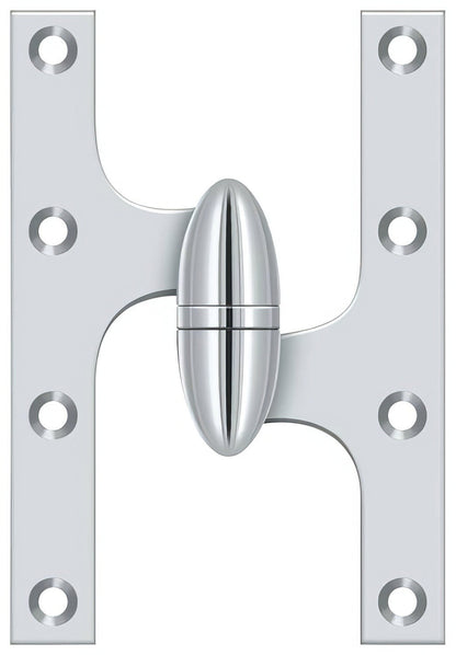 Deltana OK6040B-R 6" x 4" Right Hand Olive Knuckle Hinge with Ball Bearing.