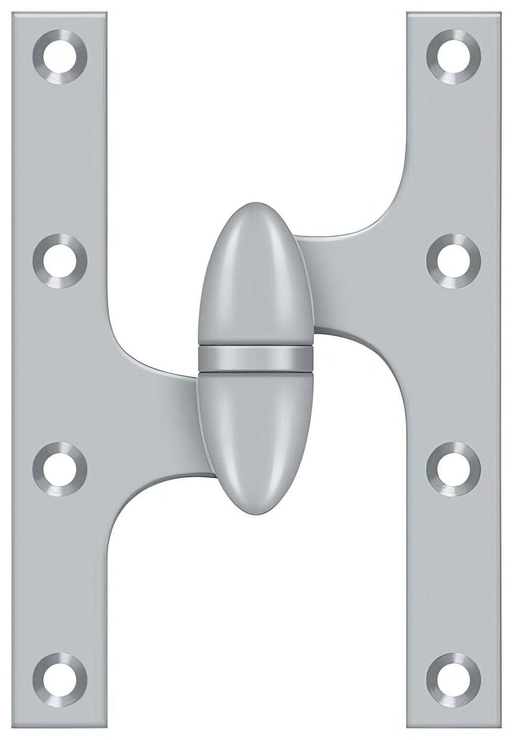Deltana OK6040B-L 6" x 4" Left Hand Olive Knuckle Hinge with Ball Bearing