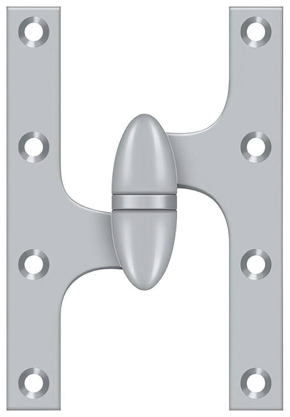 Deltana OK6040B-L 6" x 4" Left Hand Olive Knuckle Hinge with Ball Bearing