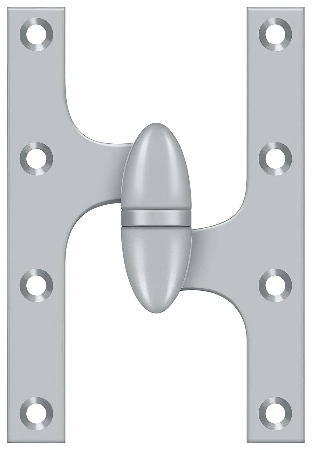 Deltana OK6040B-R 6" x 4" Right Hand Olive Knuckle Hinge with Ball Bearing.
