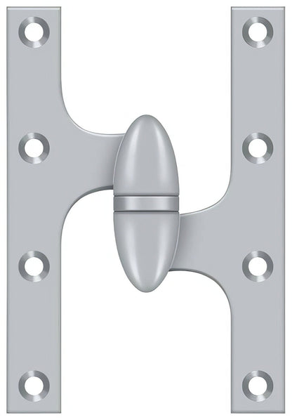 Deltana OK6040B-R 6" x 4" Right Hand Olive Knuckle Hinge with Ball Bearing.