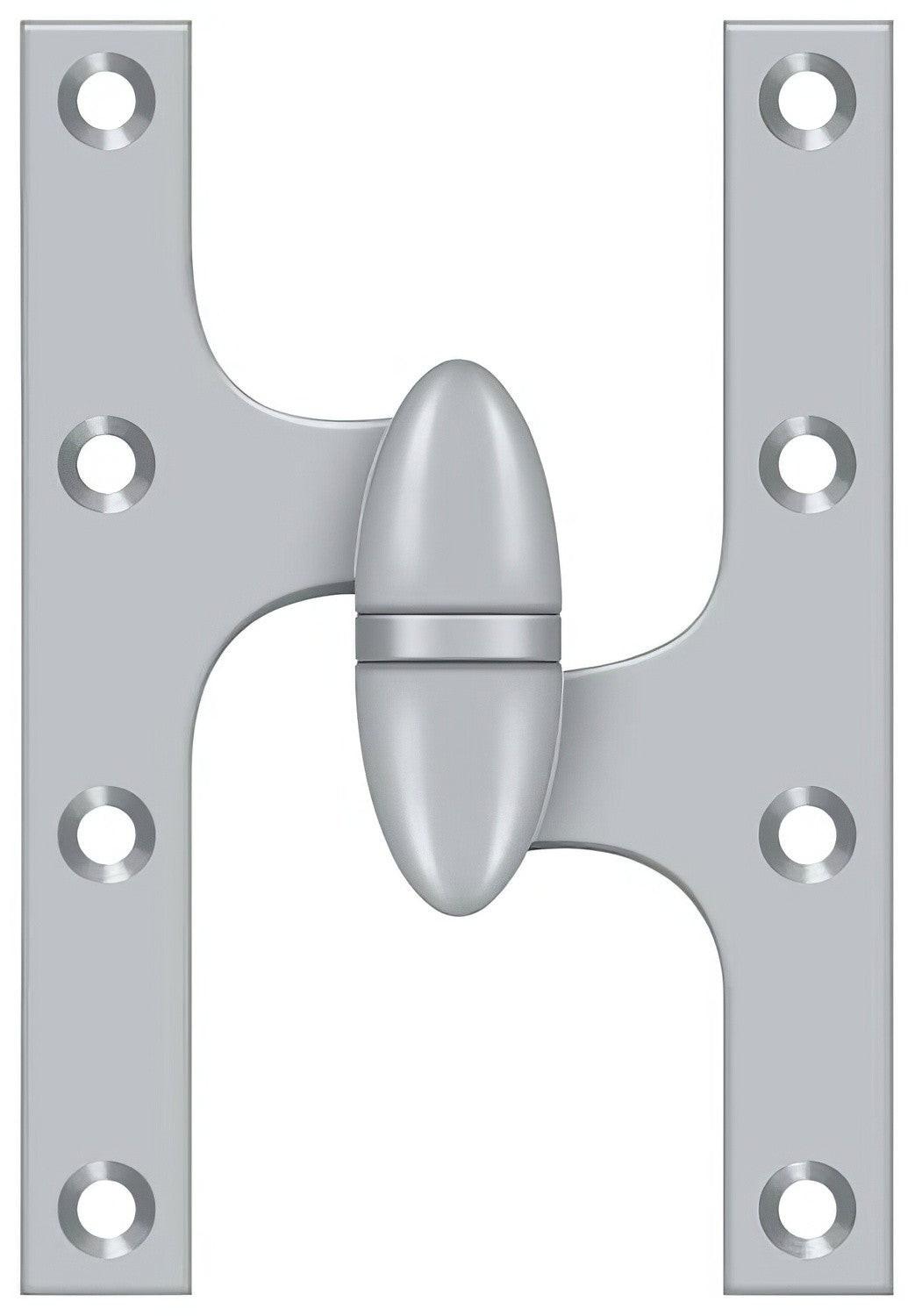 Deltana OK6040B-R 6" x 4" Right Hand Olive Knuckle Hinge with Ball Bearing