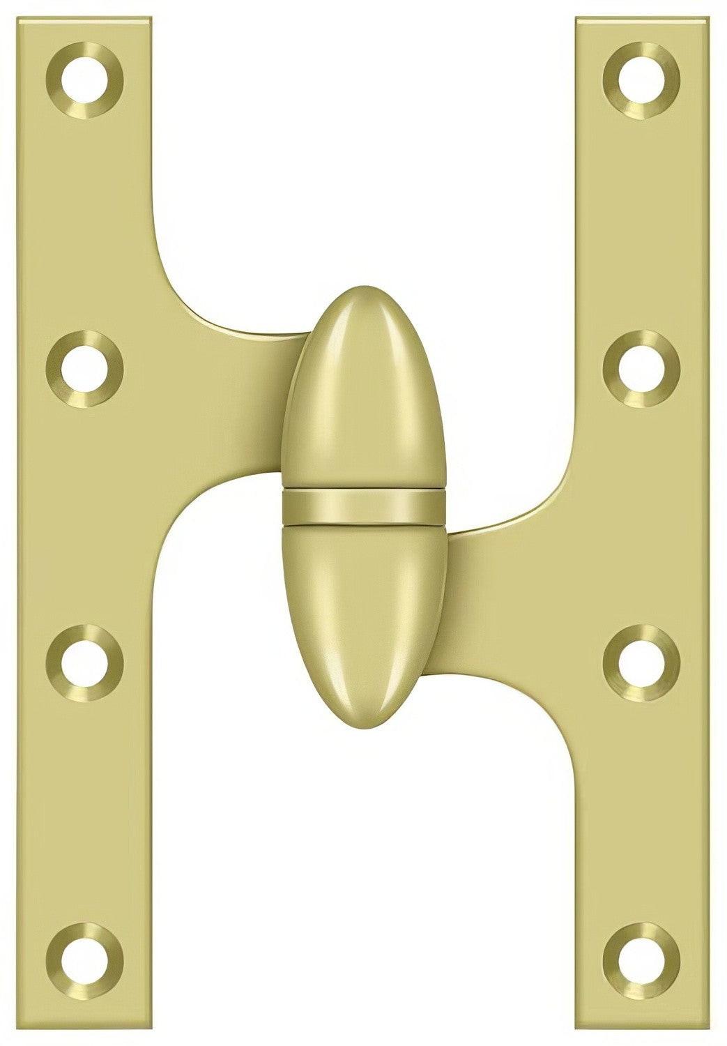 Deltana OK6040B-R 6" x 4" Right Hand Olive Knuckle Hinge with Ball Bearing.