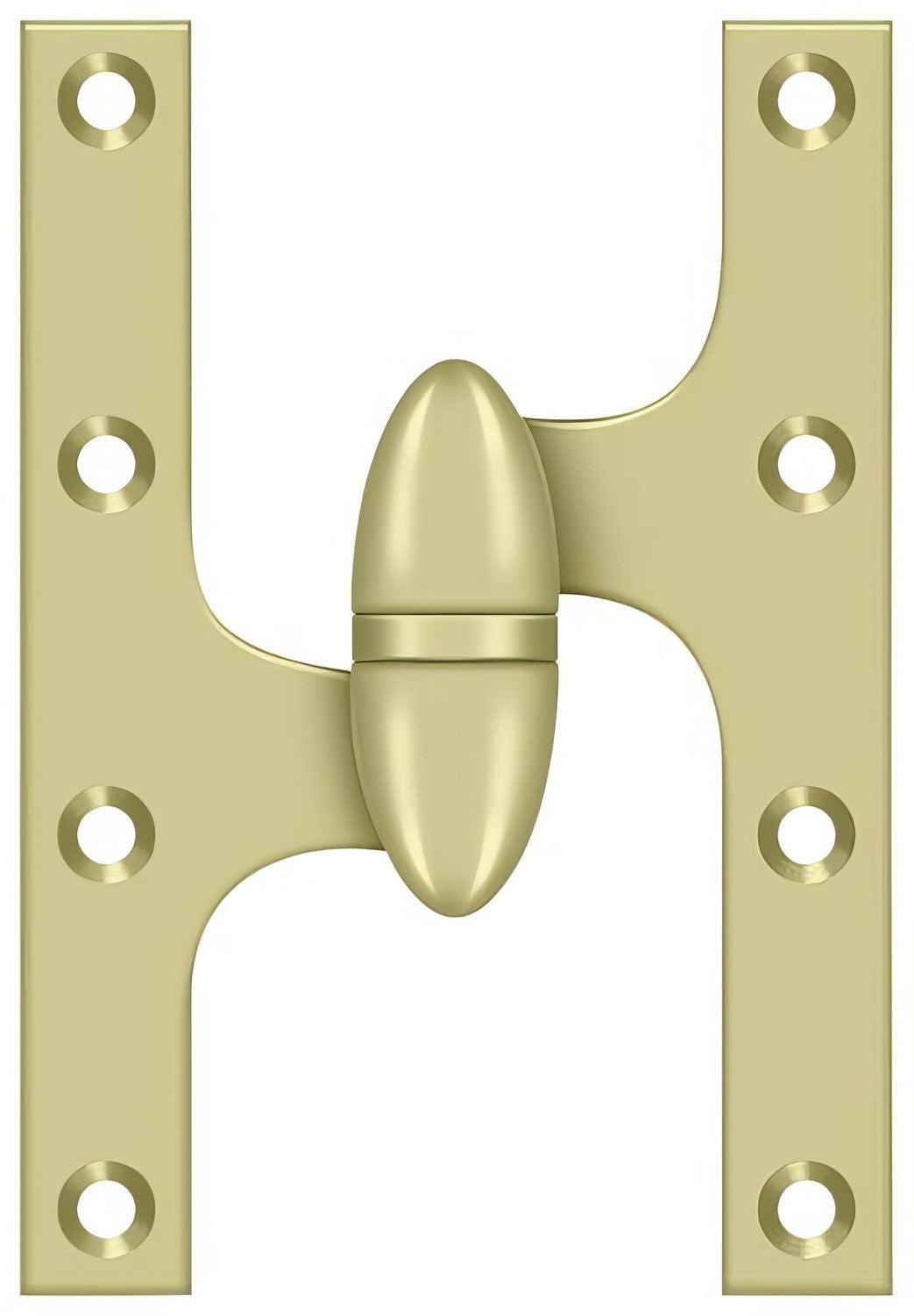 Deltana OK6040B-L 6" x 4" Left Hand Olive Knuckle Hinge with Ball Bearing