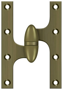 Deltana OK6040B-L 6" x 4" Left Hand Olive Knuckle Hinge with Ball Bearing