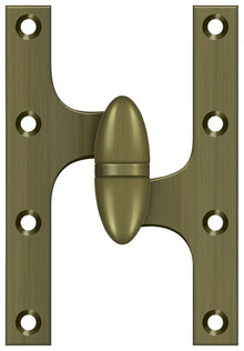 Deltana OK6040B-R 6" x 4" Right Hand Olive Knuckle Hinge with Ball Bearing.