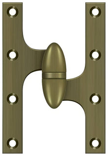Deltana OK6040B-R 6" x 4" Right Hand Olive Knuckle Hinge with Ball Bearing