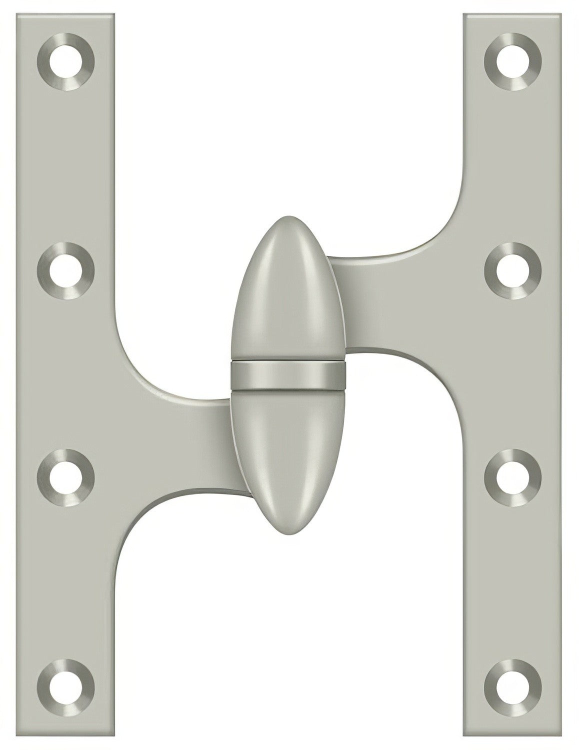 Deltana OK6045B-L 6" x 4-1/2" Left Hand Olive Knuckle Hinge with Ball Bearing