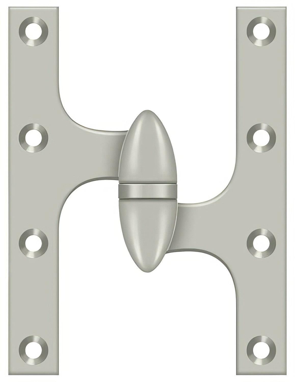 Deltana OK6045B-R 6" x 4-1/2" Right Hand Olive Knuckle Hinge with Ball Bearing