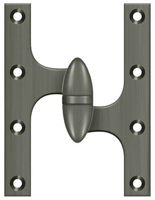 Deltana OK6045B-R 6" x 4-1/2" Right Hand Olive Knuckle Hinge with Ball Bearing