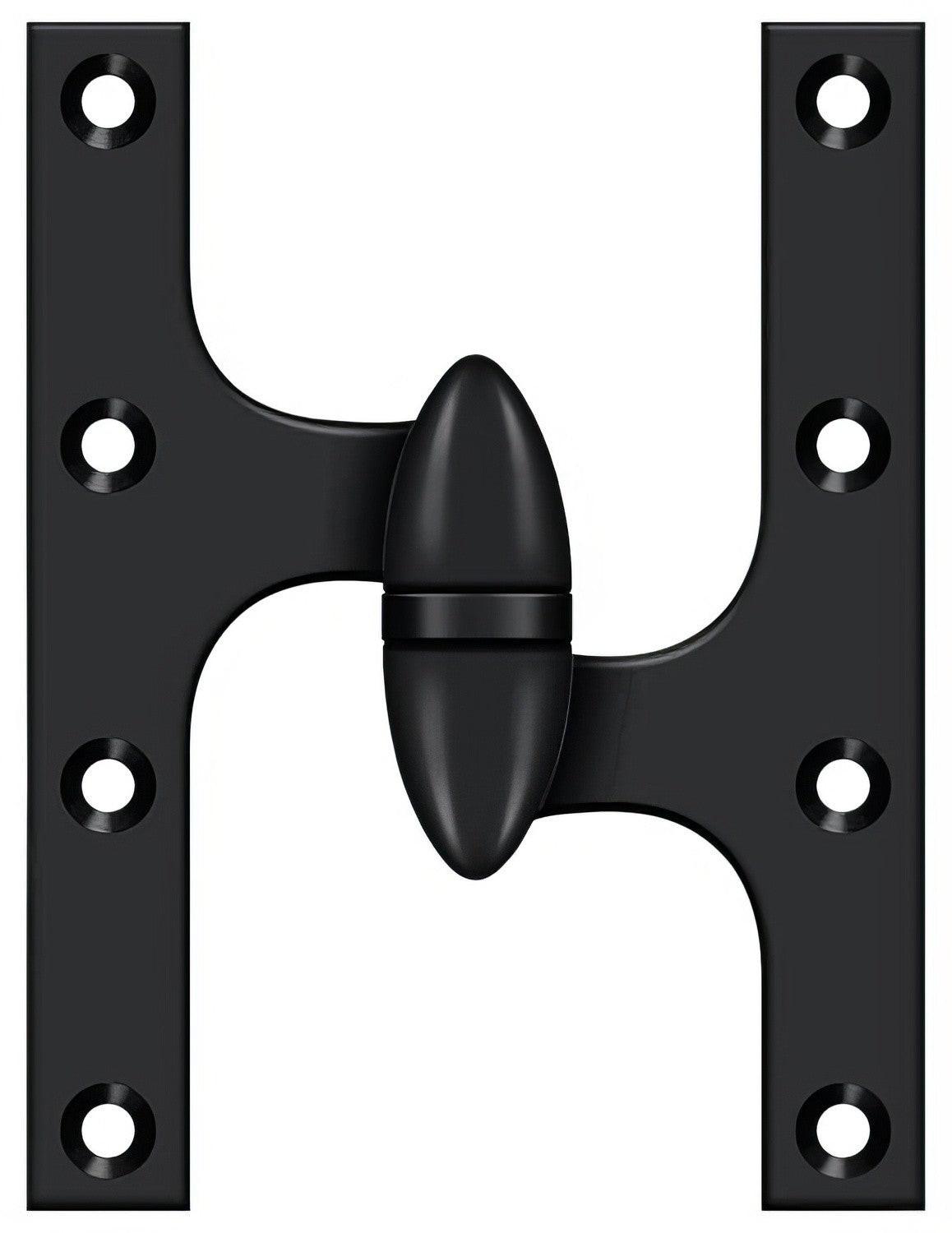 Deltana OK6045B-R 6" x 4-1/2" Right Hand Olive Knuckle Hinge with Ball Bearing