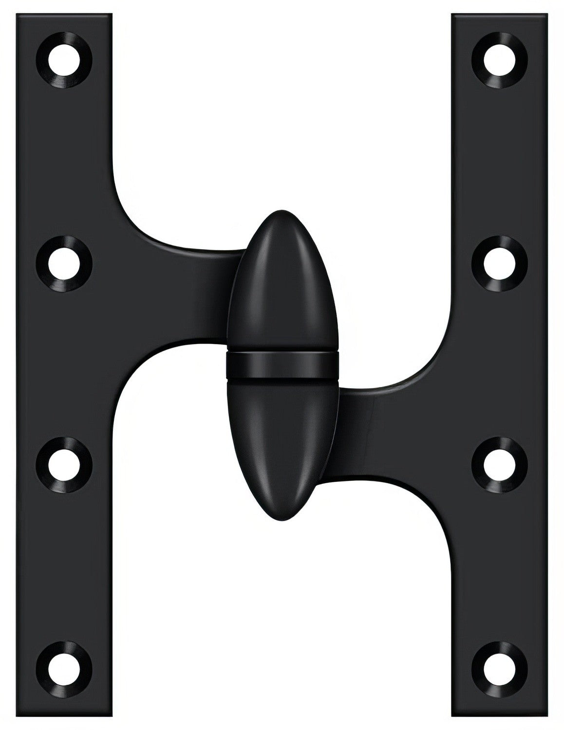 Deltana OK6045B-R 6" x 4-1/2" Right Hand Olive Knuckle Hinge with Ball Bearing.