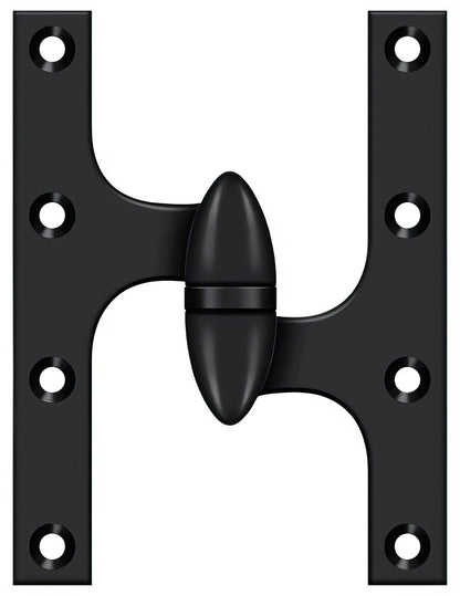 Deltana OK6045B-R 6" x 4-1/2" Right Hand Olive Knuckle Hinge with Ball Bearing.