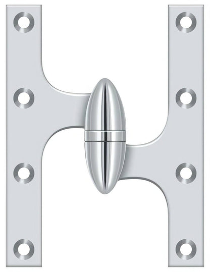Deltana OK6045B-R 6" x 4-1/2" Right Hand Olive Knuckle Hinge with Ball Bearing