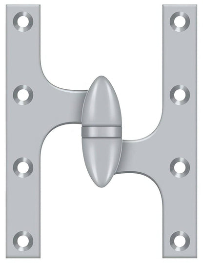 Deltana OK6045B-R 6" x 4-1/2" Right Hand Olive Knuckle Hinge with Ball Bearing