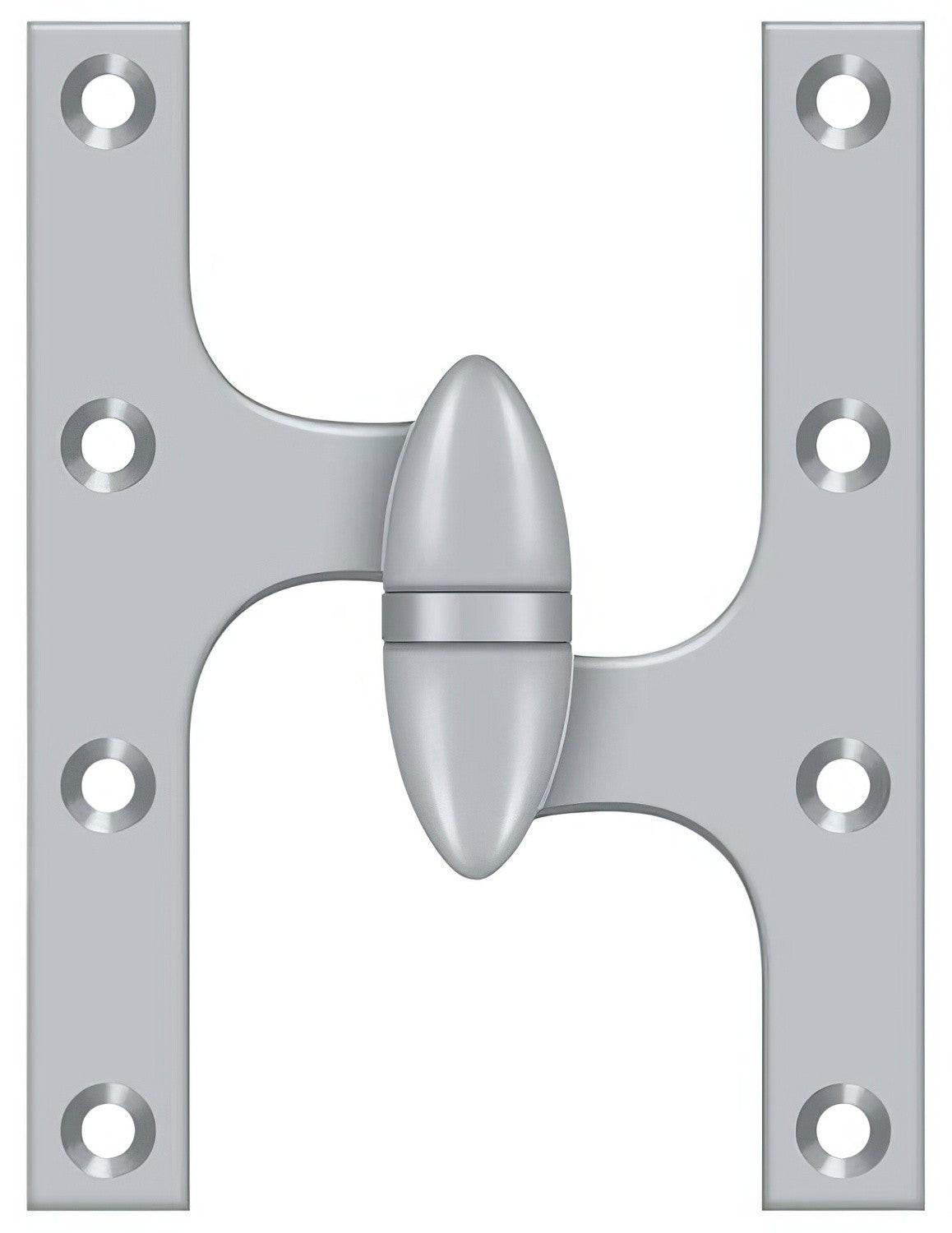 Deltana OK6045B-R 6" x 4-1/2" Right Hand Olive Knuckle Hinge with Ball Bearing.