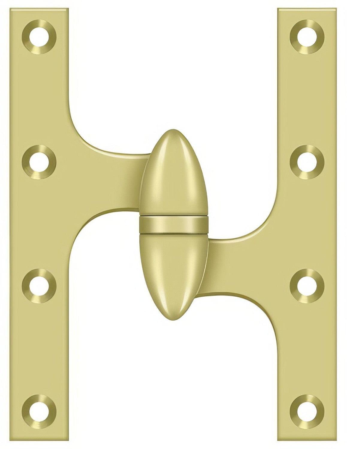 Deltana OK6045B-R 6" x 4-1/2" Right Hand Olive Knuckle Hinge with Ball Bearing