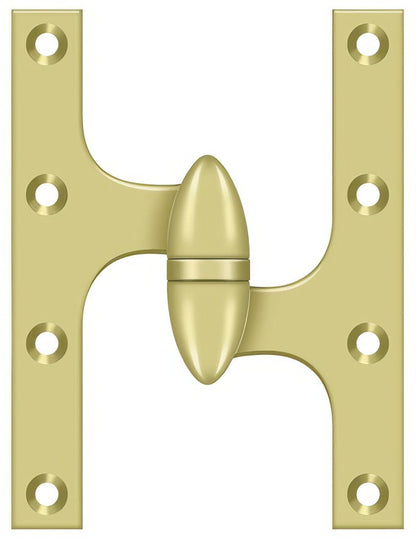 Deltana OK6045B-R 6" x 4-1/2" Right Hand Olive Knuckle Hinge with Ball Bearing.