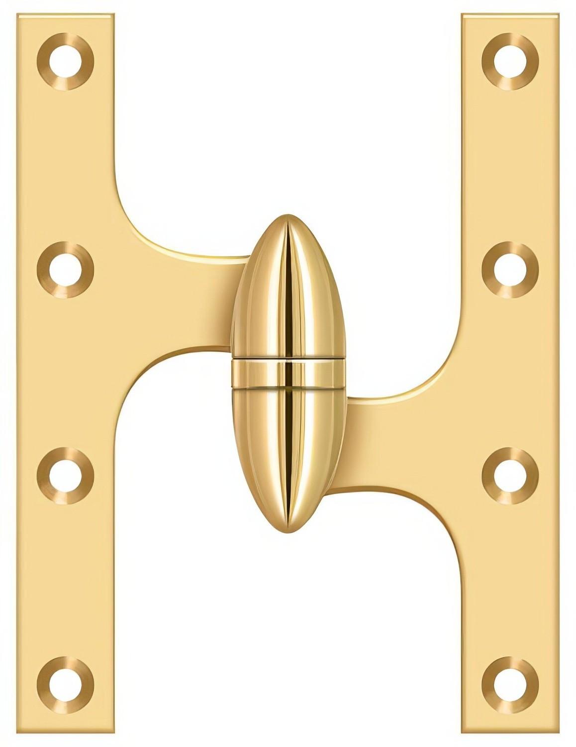 Deltana OK6045B-R 6" x 4-1/2" Right Hand Olive Knuckle Hinge with Ball Bearing.