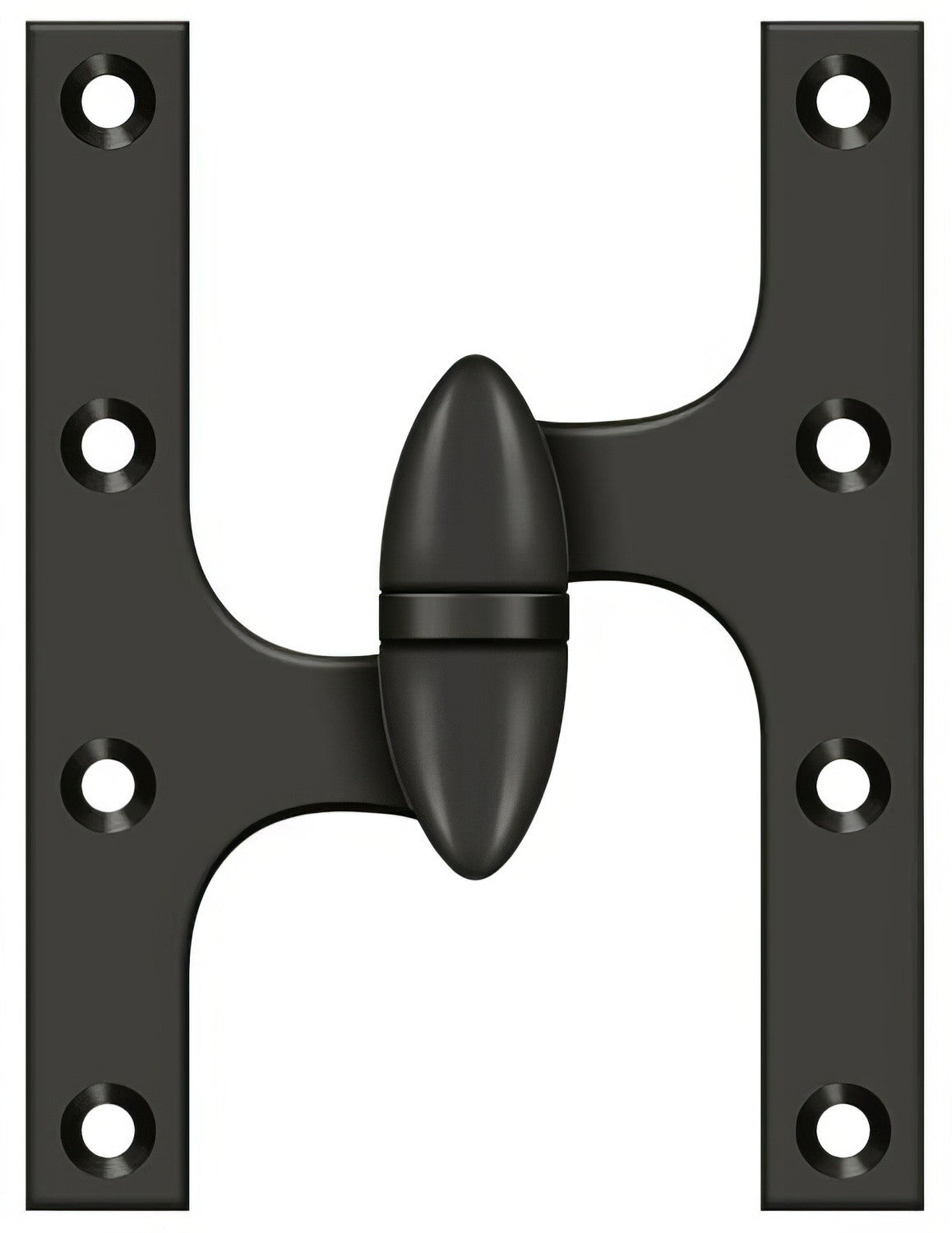 Deltana OK6050B-L 6" x 5" Left Hand Olive Knuckle Hinge with Ball Bearing.