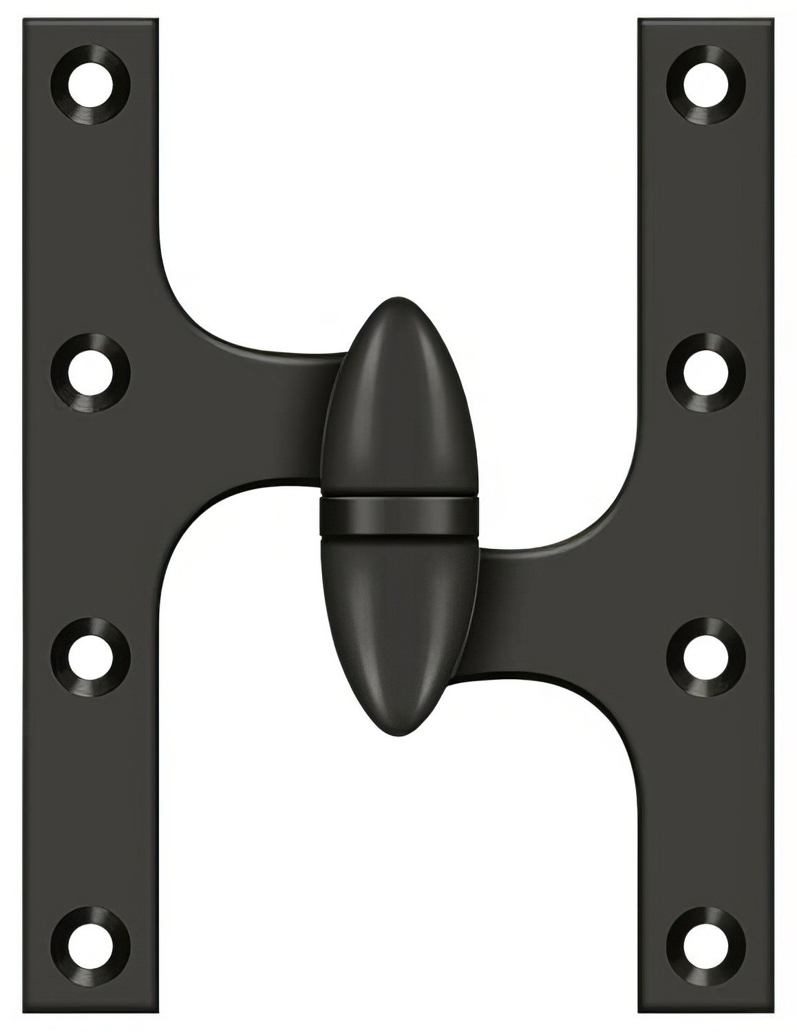 Deltana OK6050B-R 6" x 5" Right Hand Olive Knuckle Hinge with Ball Bearing