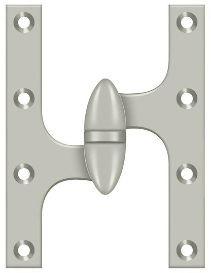 Deltana OK6050B-L 6" x 5" Left Hand Olive Knuckle Hinge with Ball Bearing