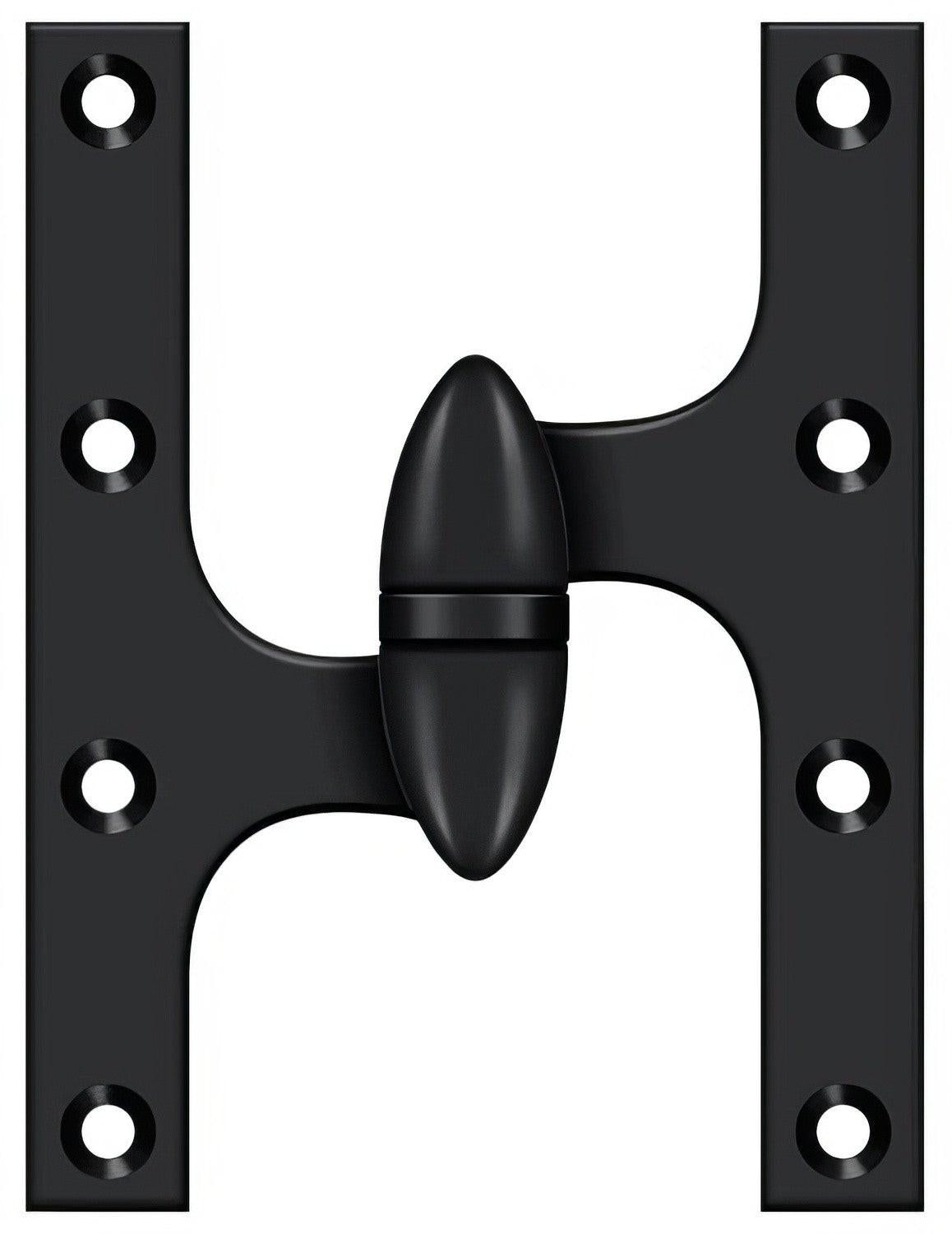 Deltana OK6050B-L 6" x 5" Left Hand Olive Knuckle Hinge with Ball Bearing