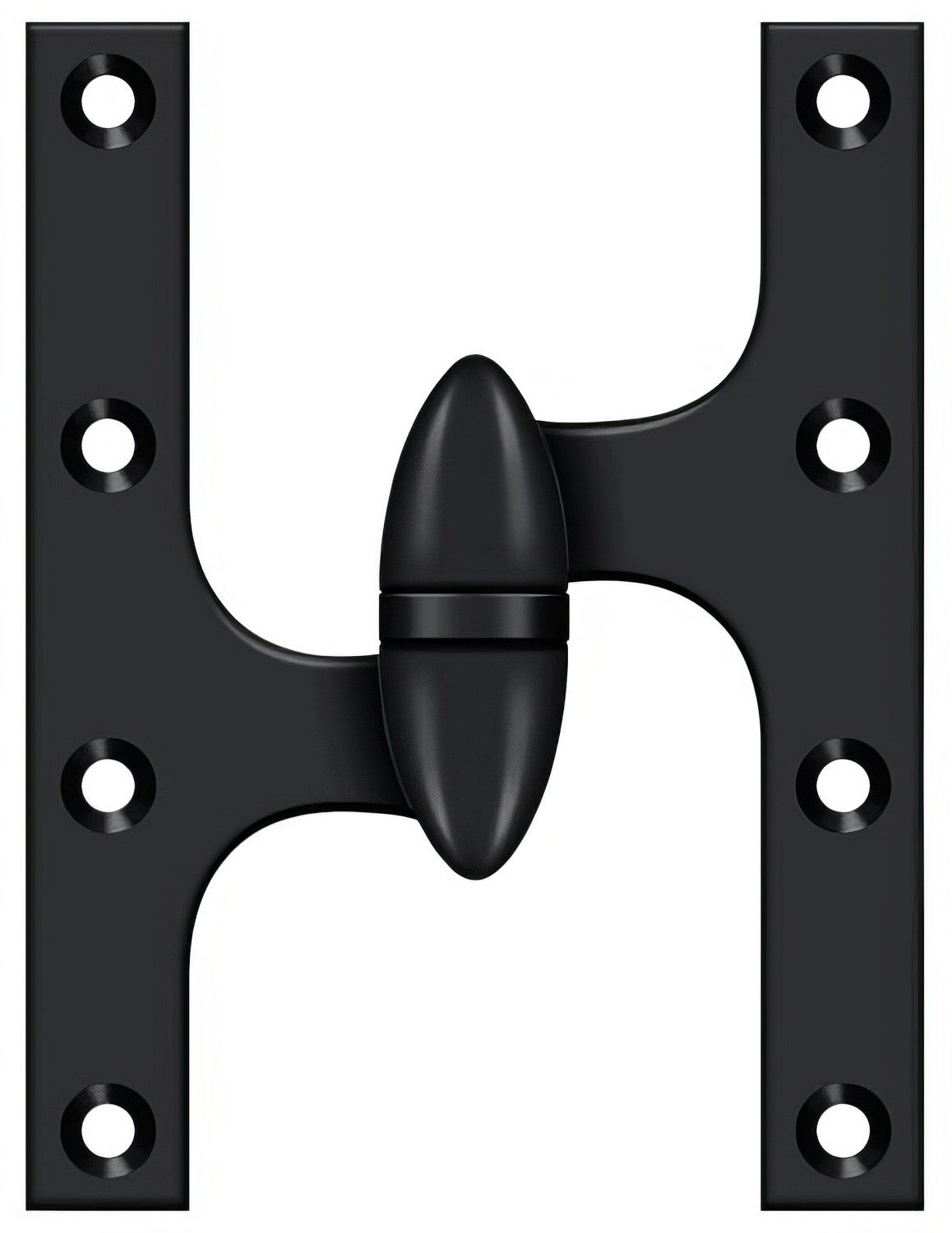 Deltana OK6050B-L 6" x 5" Left Hand Olive Knuckle Hinge with Ball Bearing.