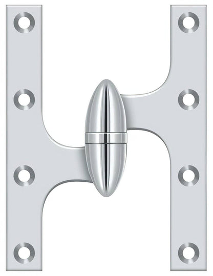 Deltana OK6050B-L 6" x 5" Left Hand Olive Knuckle Hinge with Ball Bearing