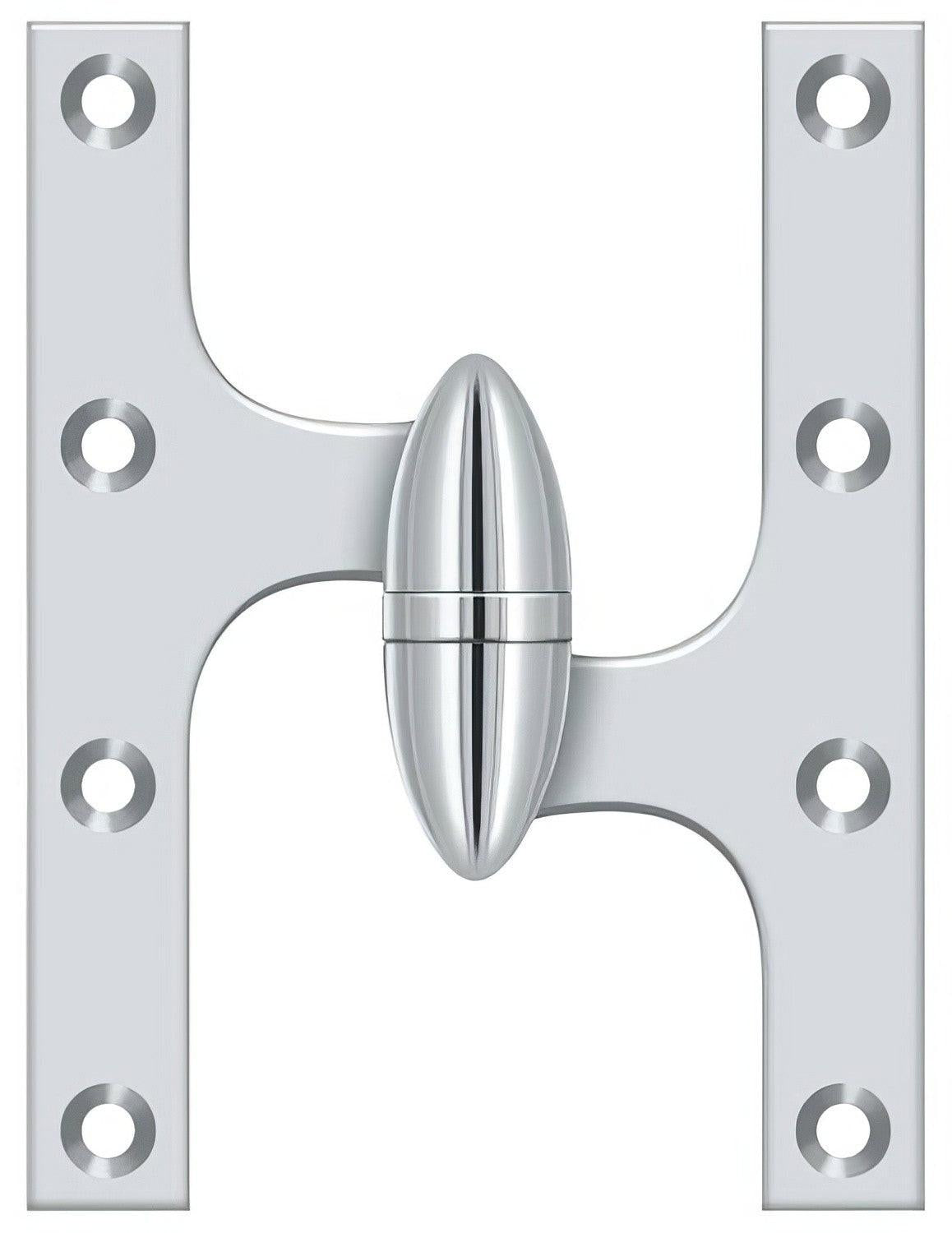 Deltana OK6050B-R 6" x 5" Right Hand Olive Knuckle Hinge with Ball Bearing