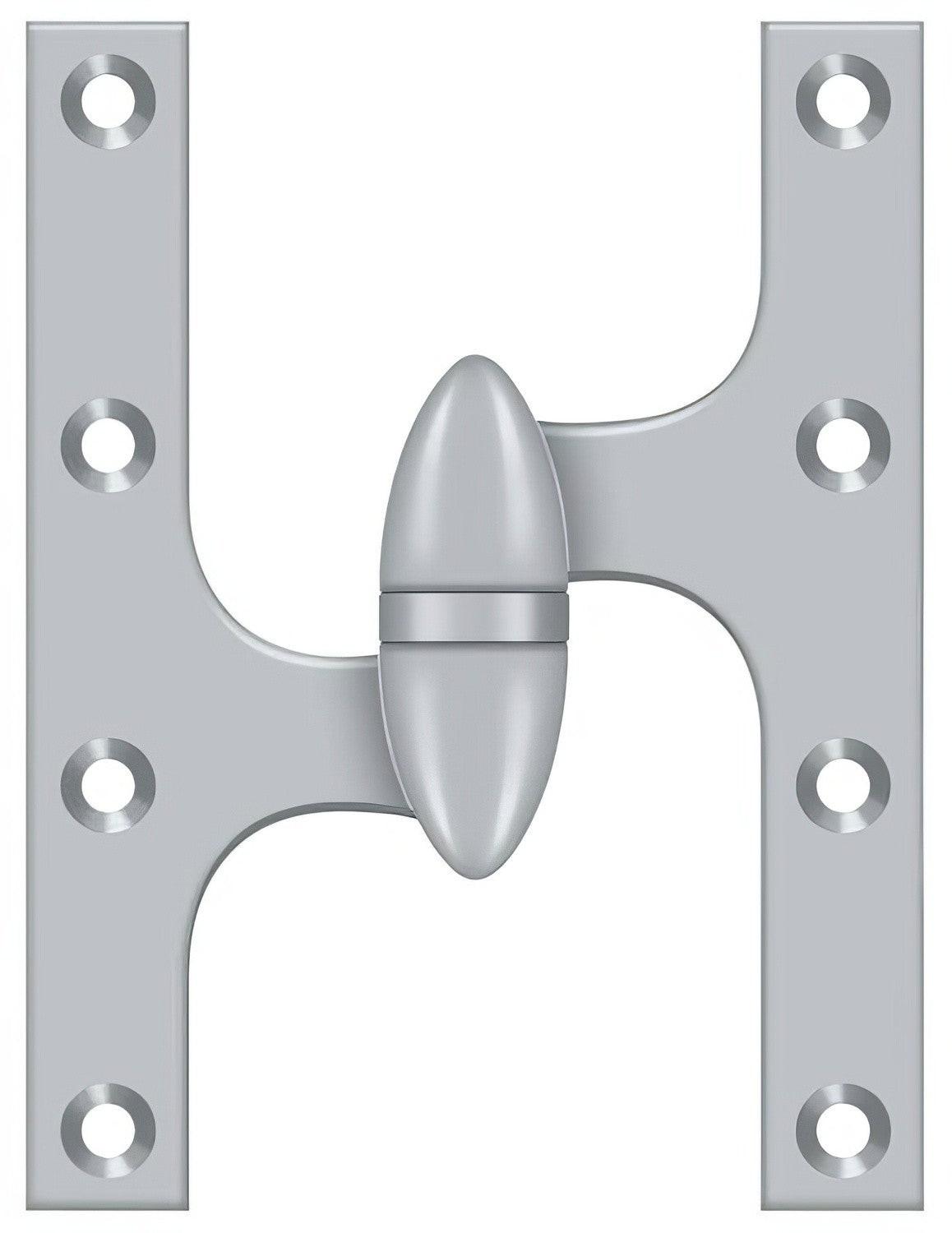 Deltana OK6050B-L 6" x 5" Left Hand Olive Knuckle Hinge with Ball Bearing