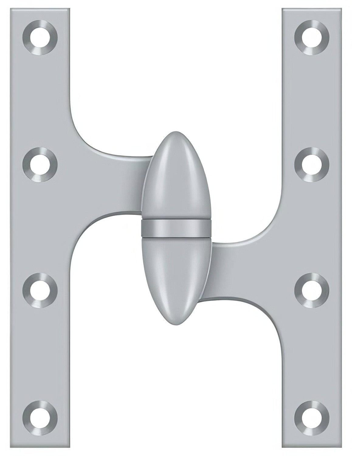 Deltana OK6050B-R 6" x 5" Right Hand Olive Knuckle Hinge with Ball Bearing