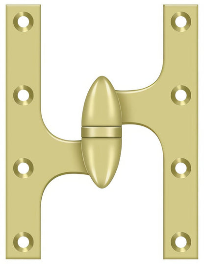 Deltana OK6050B-L 6" x 5" Left Hand Olive Knuckle Hinge with Ball Bearing.