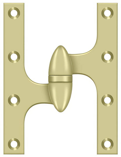 Deltana OK6050B-L 6" x 5" Left Hand Olive Knuckle Hinge with Ball Bearing.