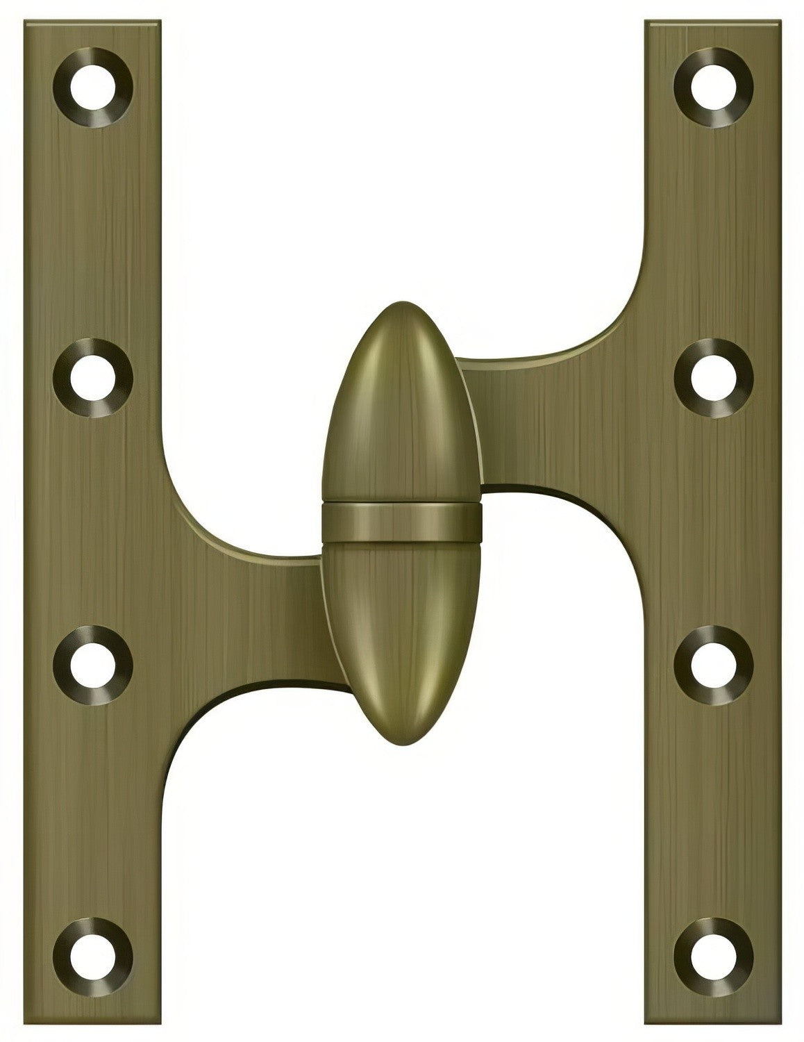 Deltana OK6050B-L 6" x 5" Left Hand Olive Knuckle Hinge with Ball Bearing.