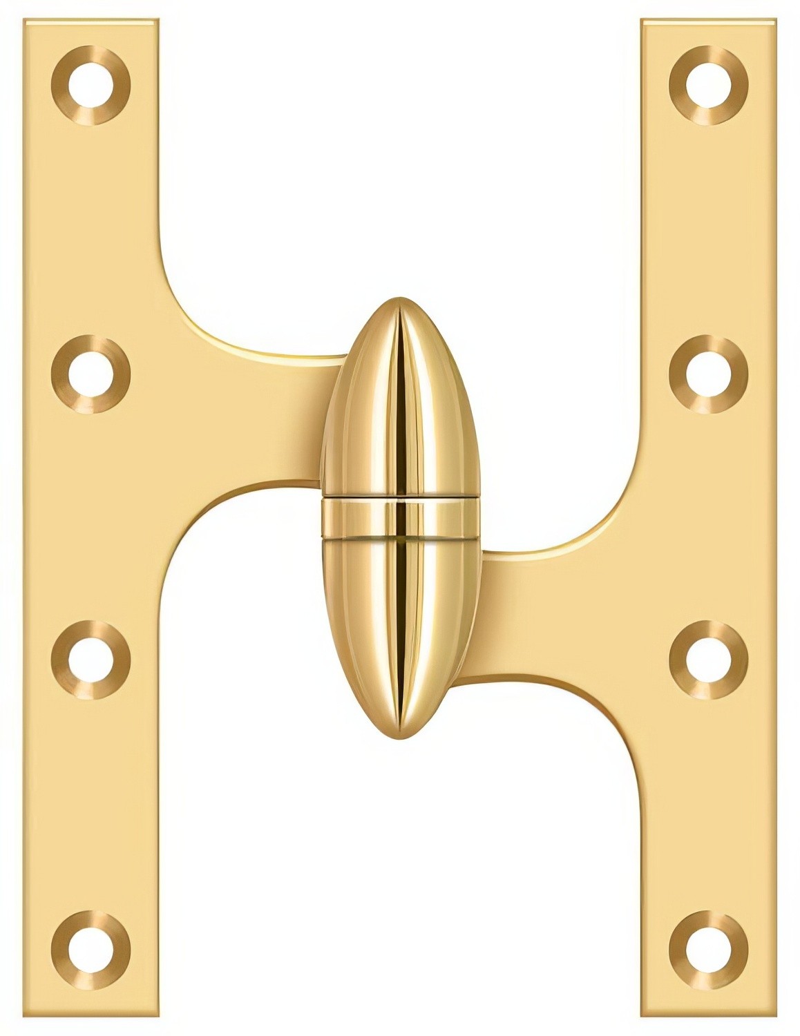 Deltana OK6050B-R 6" x 5" Right Hand Olive Knuckle Hinge with Ball Bearing